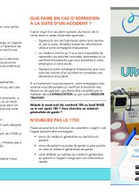 Brochure services des Urgences (Libramont)