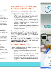 Brochure services des Urgences (Arlon)